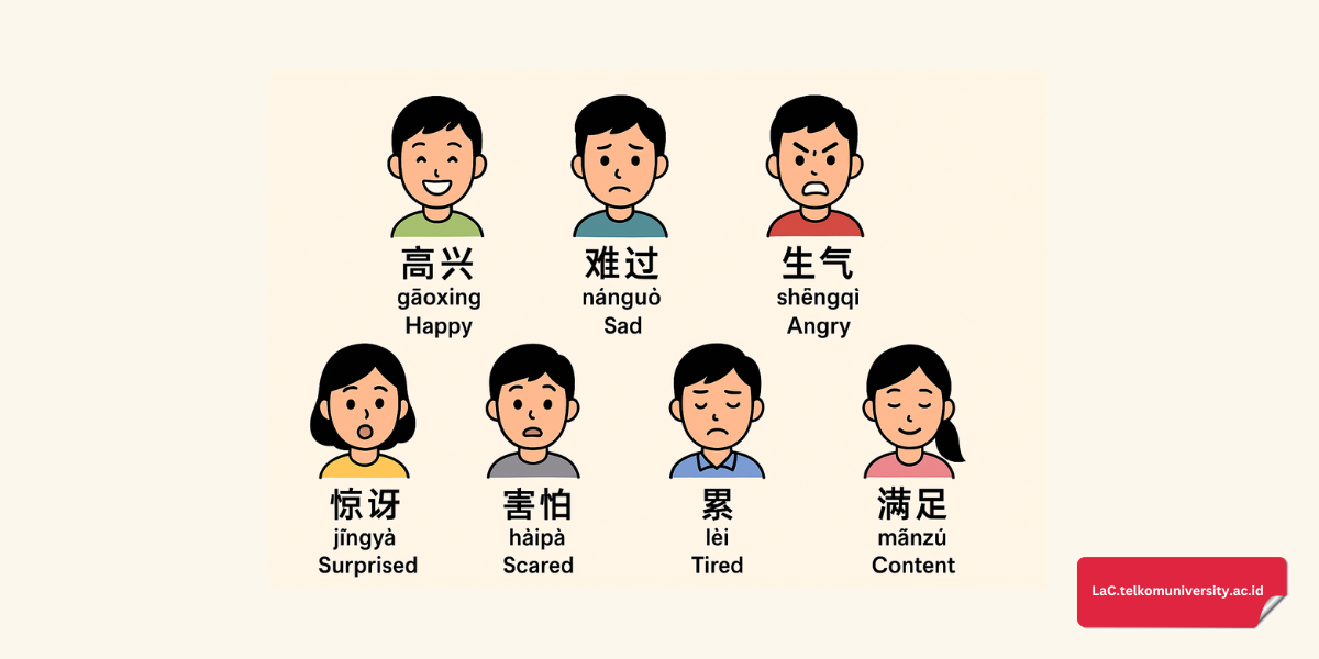 ekspresi emosi dalam bahasa Mandarin yang sering digunakan native speaker