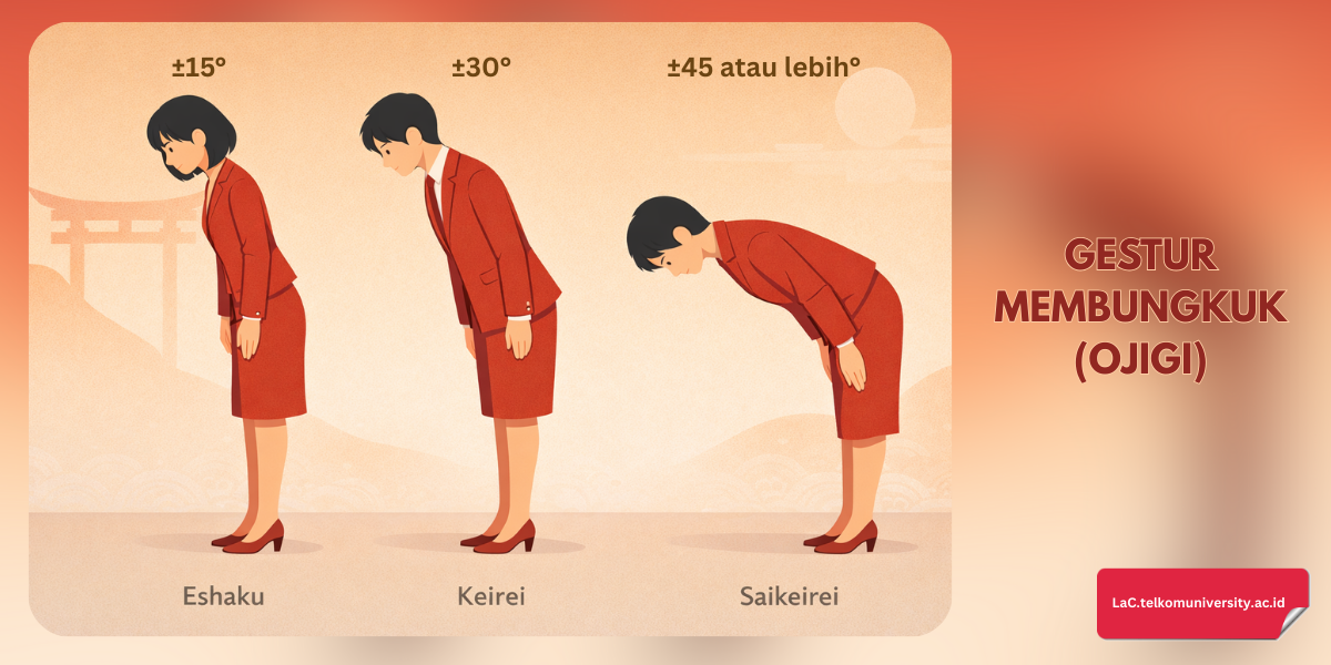 Bahasa tubuh orang Jepang saat memberi salam membungkuk (eshaku, keirei dan saikeirei)
