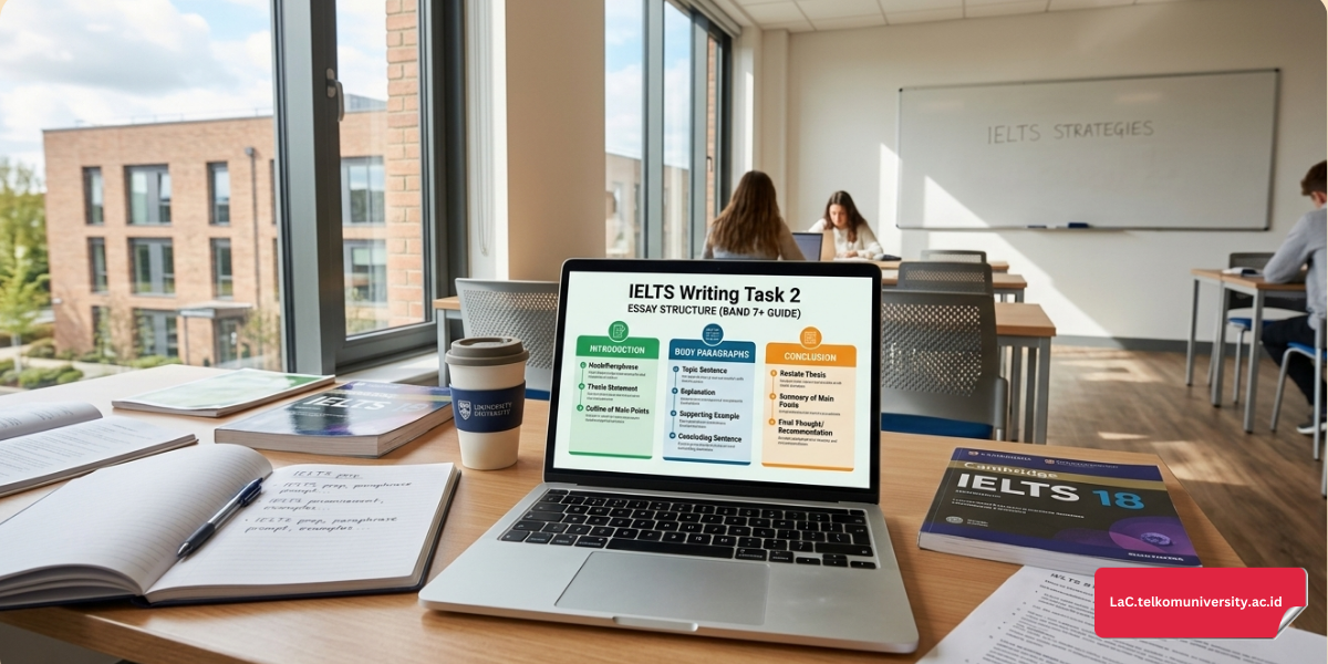 Contoh struktur paragraf esai IELTS Writing Task 2