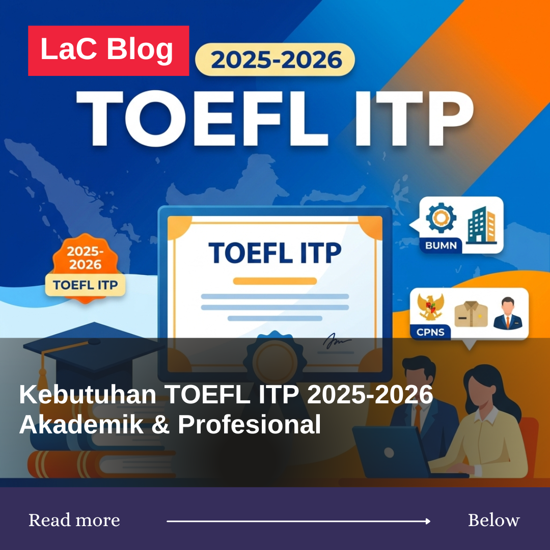 Kebutuhan TOEFL ITP 2025-2026 Akademik & Profesional 