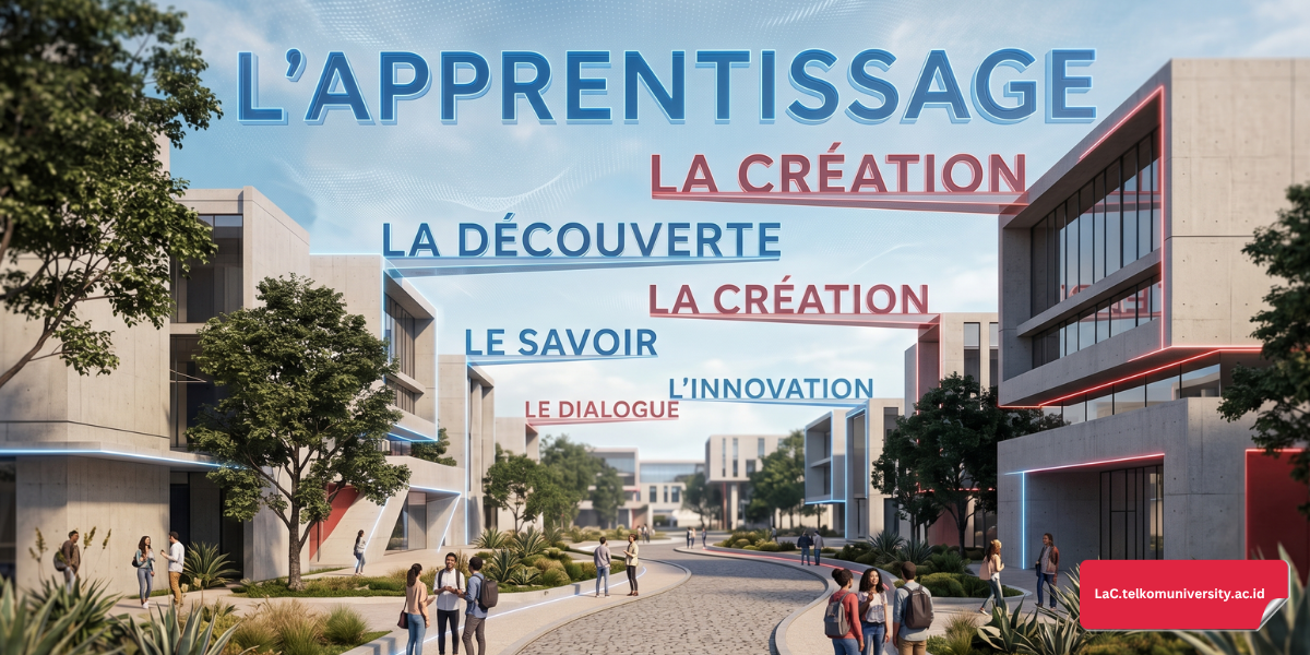 Ilustrasi diagram teknik asosiasi memori untuk menghafal kata benda dalam Bahasa Prancis