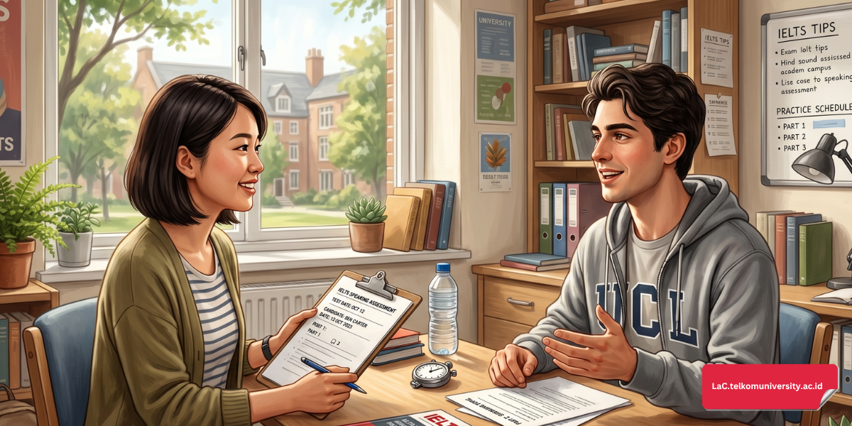 Latihan IELTS Speaking bersama teman atau instruktur untuk meningkatkan fluency dan kepercayaan diri