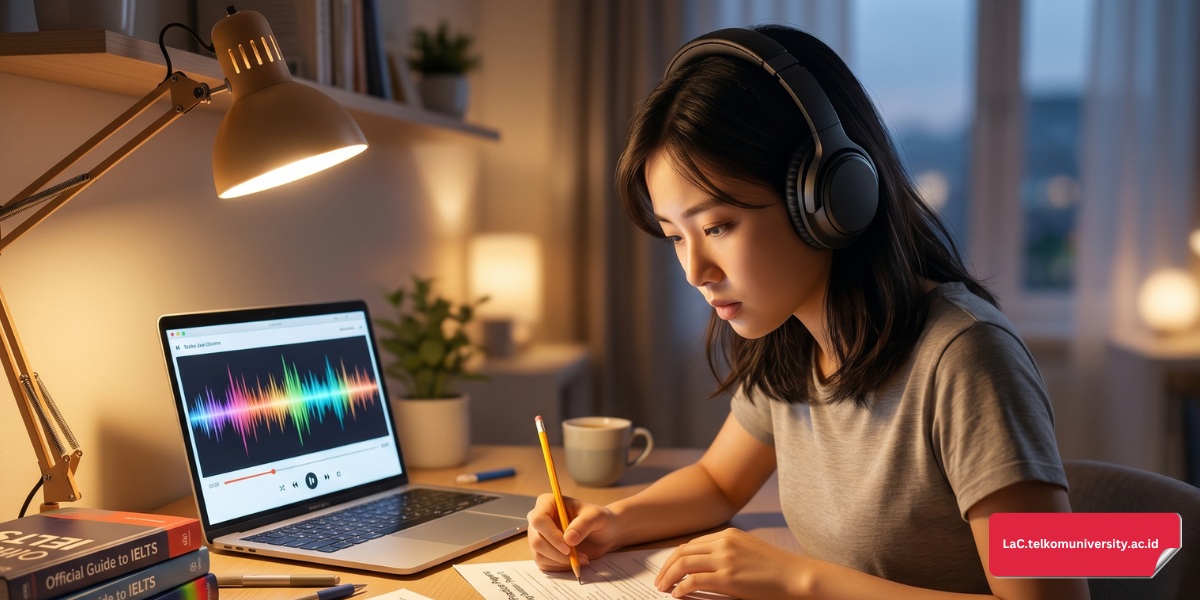 Strategi latihan IELTS Listening dengan membiasakan diri mendengarkan berbagai aksen bahasa Inggris