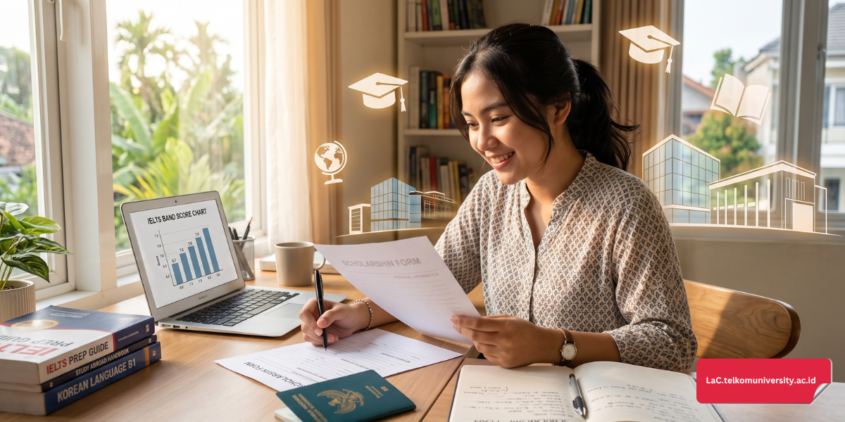 contoh persyaratan skor IELTS Academic untuk pendaftaran beasiswa luar negeri