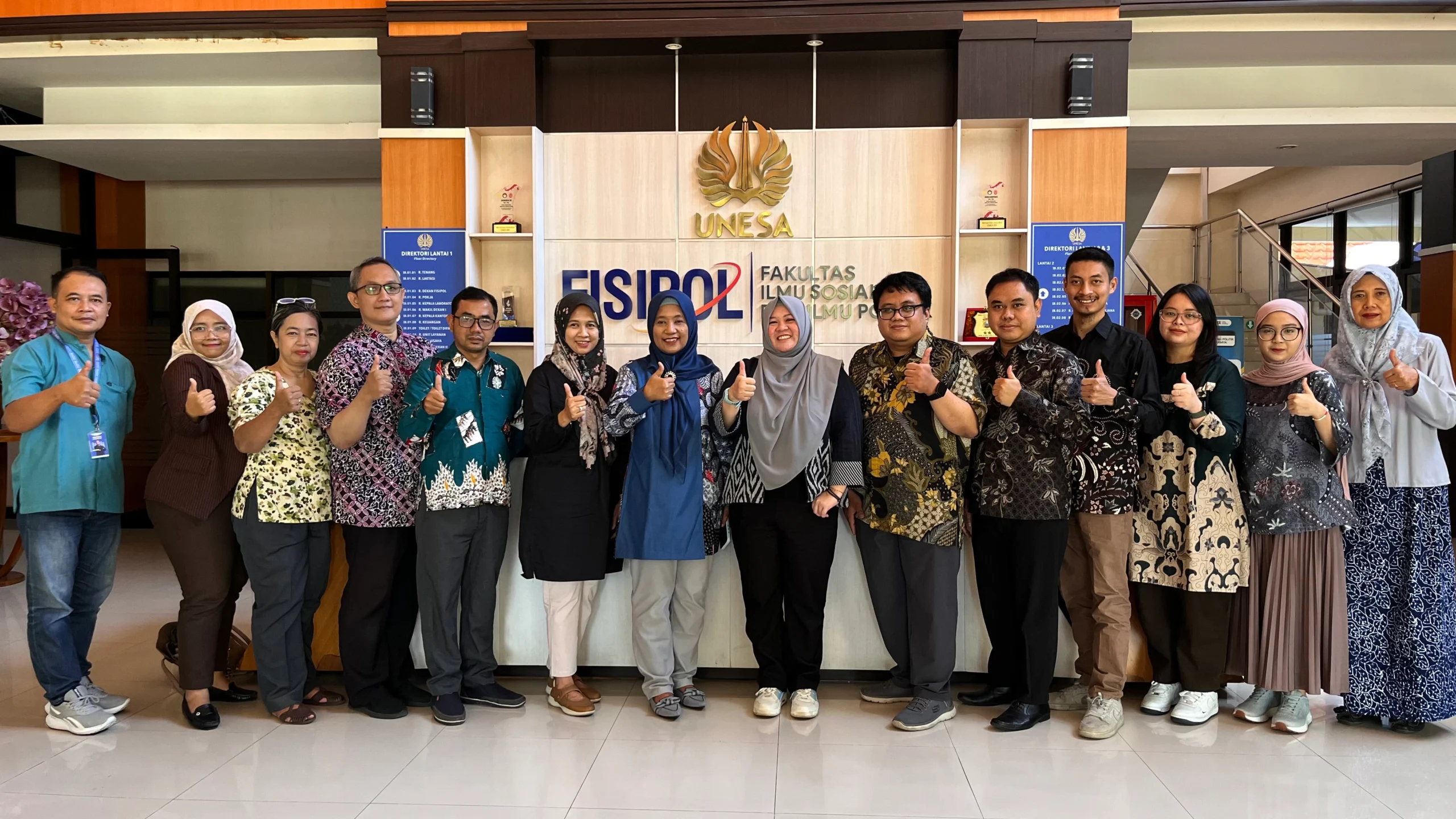 Kunjungan ke Fakultas Ilmu Sosial dan Ilmu Politik (FISIPOL) Universitas Negeri Surabaya (UNESA)
