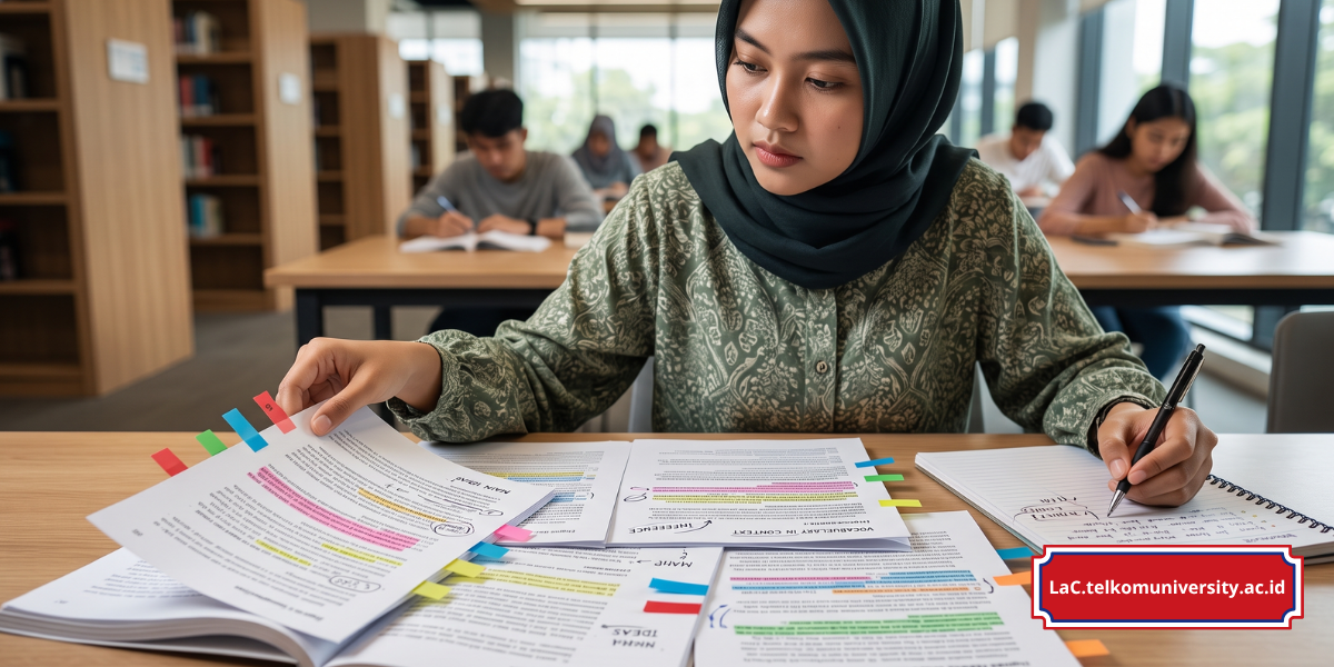 Infografis jenis pertanyaan dalam soal reading EPrT mulai dari main idea hingga vocabulary